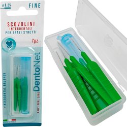 Mellemrumsbrster 7 stk. DENTONET Fine  0,25 mm