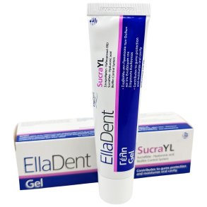 Helbredende og fornyende tannkj�tt ELLADENT Sucrayl Gel Sukralose og Hyaluronic 30 ml