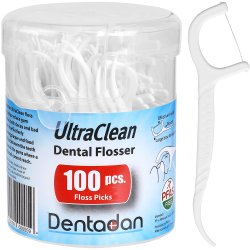 Dentadan Flosser 100 stk. Tandtrds-bjler med tandstik