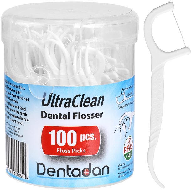 Dentadan Flosser 100 stk. Tandtrds-bjler med tandstik