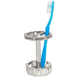 Tandbrsteholder Nu Steel Glitz Chrome Resin