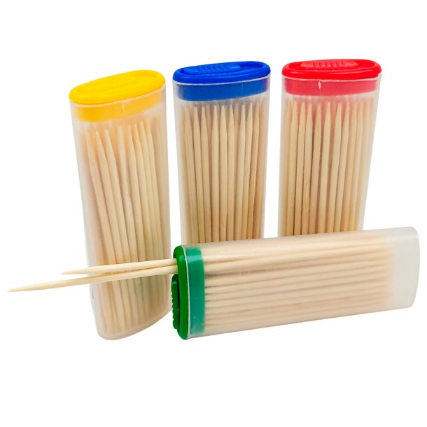 Bambu Tandpetare ENGER 75 st. Dispenser Tndare form