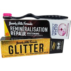 Pakketilbud BEVERLY HILLS FORMULA Whitening Tandpasta Gratis Tandbrste