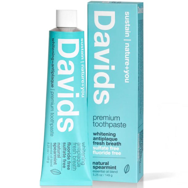 Naturlig Whitening tandkrm DAVIDS Spearmint 149g