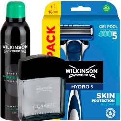 Wilkinson Hydro 5  Barberskraber 13 Barberblade + Barberskum + Aftershave