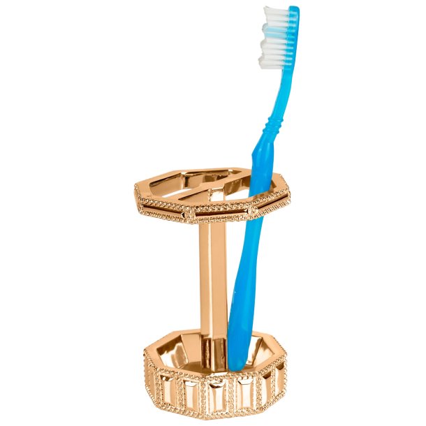 Tandbrsteholder Nu Steel Glitz Gold Resin