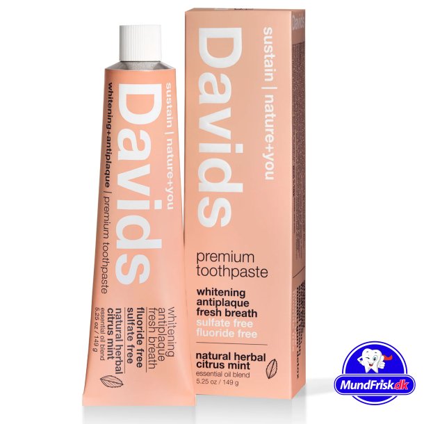 Natrliche Zahnpasta Whitening DAVIDS Herbal Citrus &amp; Peppermint , 149 g