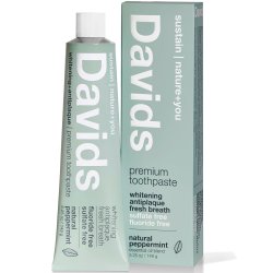 Naturlig Whitening tandkrm DAVIDS Premium Fresh Breath 149g