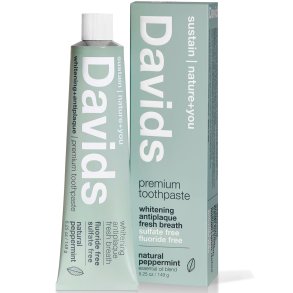 Naturlig Whitening tandkrm DAVIDS Premium Fresh Breath 149g