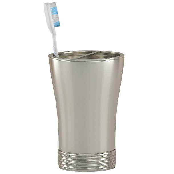 Tandbrsteholder Nu Steel Special Matte Pewter-finish Steel