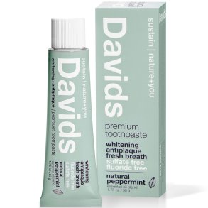 Natural Whitening Tannkrem DAVIDS Premium Fresh Breath 50g