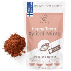 Xylitol Pastiller XYLIFY Happy Teeth Mints Chocolate 240 stk.