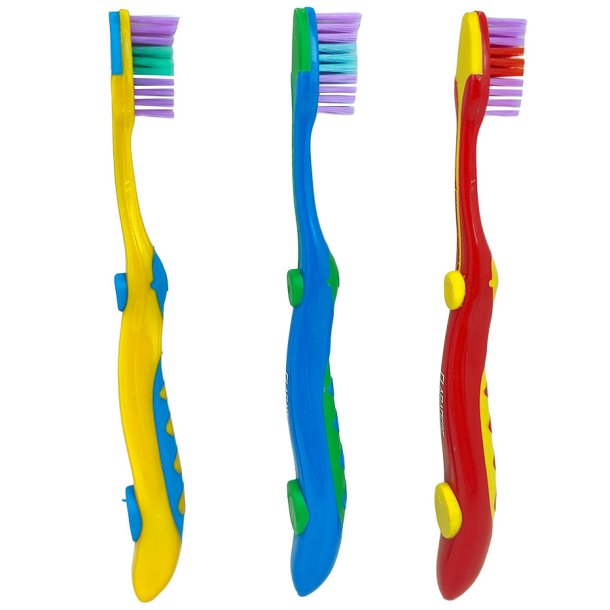 Barntandborstar 3 st. Claradent mjuka borst