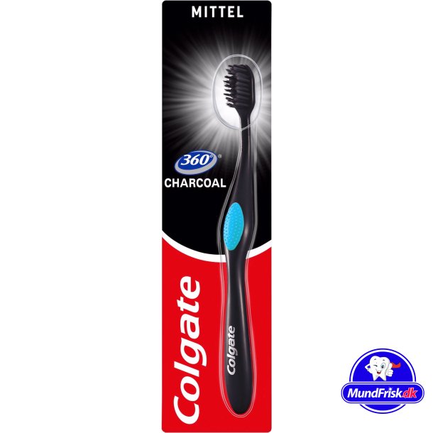 Colgate 360 tandborste aktivt kol medium