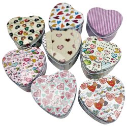 Pilleske Hjerteformet Metal Pilleboks