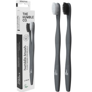 Vxtbaserade tandborstar 2 st. The Humble Co. SOFT