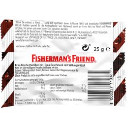 Fishermans Friend COLA Sukkerfri Halstabletter 25g