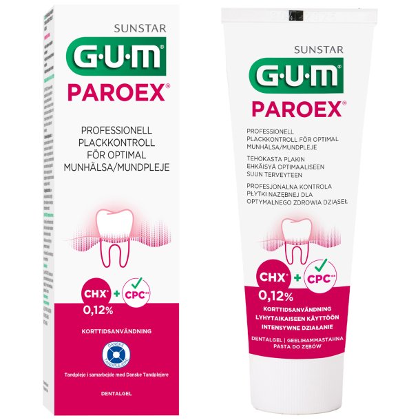 GUM Chlorhexidin Zahnpasta Gel Paroex 0,12 % CHX 75 ml