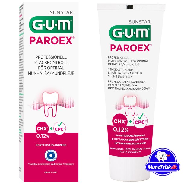GUM Chlorhexidin Zahnpasta Gel Paroex 0,12 % CHX
