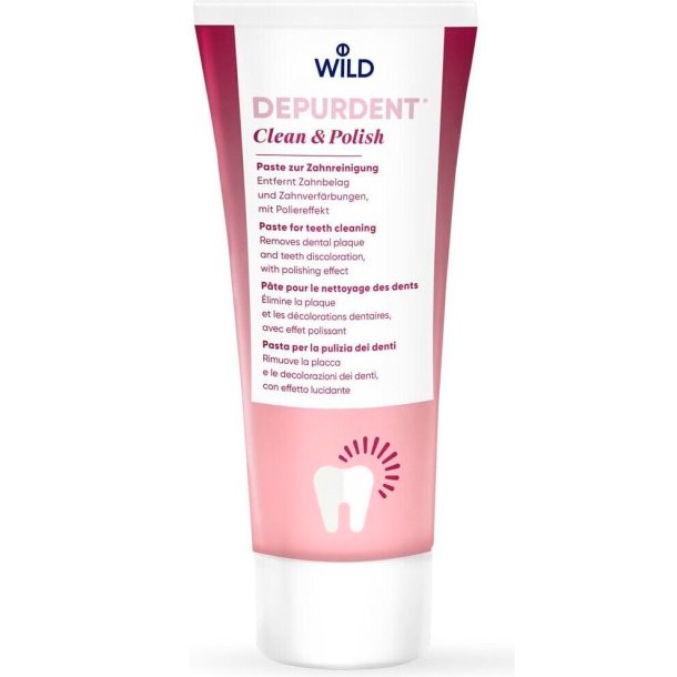 Tandblegning Tandpasta DR. WILD Depurdent Clean &amp; Polish 75ml
