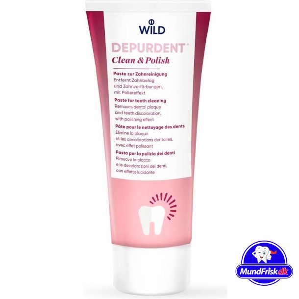 Zahnaufhellende Zahnpasta DR. WILD Depurdent Clean &amp; Polieren 75ml