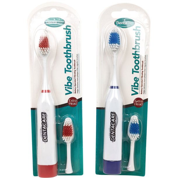Dentaglo Batteri Elektrisk tandborste med 2 borsthuvuden