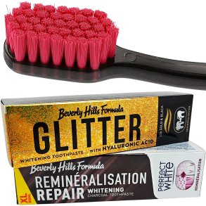 Pakketilbud BEVERLY HILLS FORMULA Whitening Tandpasta Gratis Tandbrste