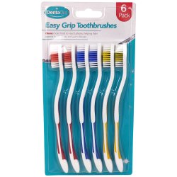 Tandborstar 6 st. DentaGlo Easy Grip