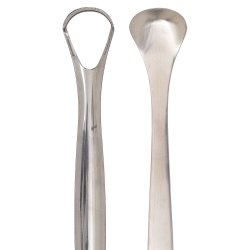 Tungskrapa set Rostfritt stl - 2 st. Tungrengrare Alu box.