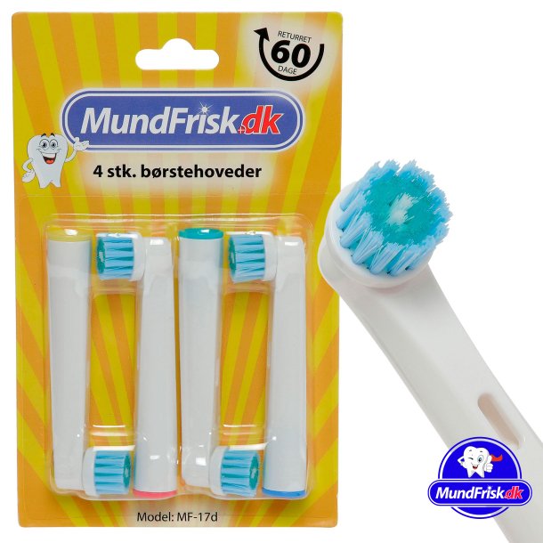 4 st. Borsthuvuden fr Oral-B Sensitive Smiling Clean
