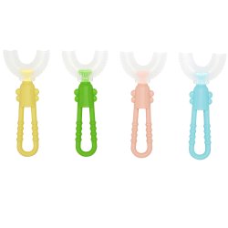 Barnetannbrste U-formet Silikonbrste 2-4 r Grooves