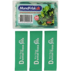 Floss med smaksatt tanntrd Pakket 30 stk.