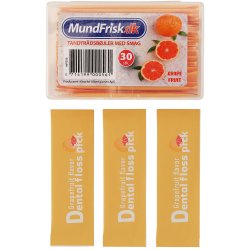 Floss med smaksatt tanntrd Pakket 30 stk.