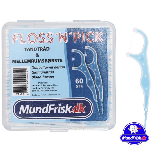 Soft Stick + Dental Floss MundFrisk Floss `n`Pick 60 stk.