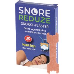  SnoreReduze Mund Tape 90 stk. + Snorkeplastre 30 stk.