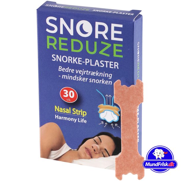SnoreReduze Snorke Plaster 30 stk. Stop Snorken Nse-strips