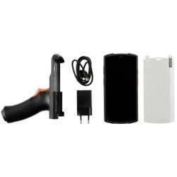 Hndterminal PDA Scanner 6.0 Android 13 inkl. Pistolgrep og dokkingstasjon 2D