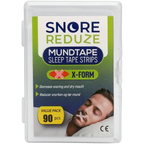 SnoreReduze Muntejp MAXI frpackning 90 st. Mindre snarkning Bttre smn