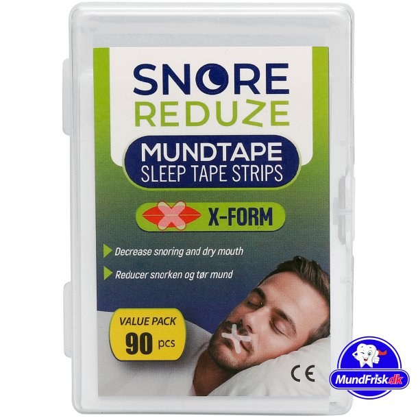 SnoreReduze Mund Tape MAXIpakke 90 stk. Mindre Snorken Bedre Svn