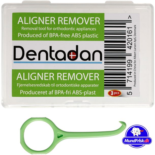Dentadan Aligner Fjerner 3 stk. Dentale Bjlefjernere GR&Oslash;N