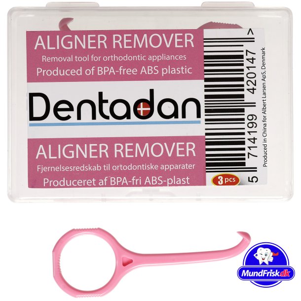 Dentadan Aligner Fjerner 3 stk. Dentale Bjlefjernere PINK