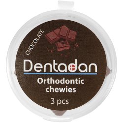 Dentadan Ortodontiske Chewies For Aligners & Braces 3 pcs. SJOKOLADE