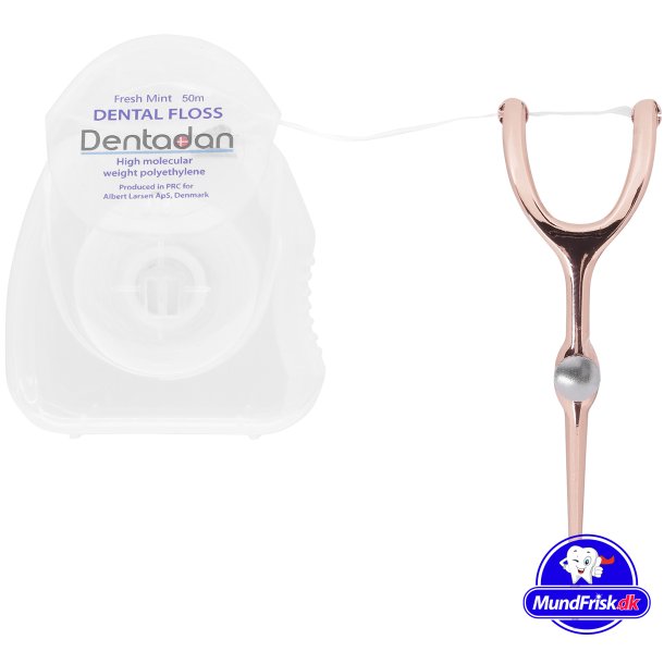 Dentadan Zink Tandtrdsholder + Tandtrd 50 mtr. ROSE GOLD
