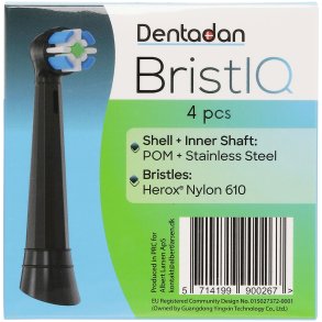 Mustat Harjaspt Oral-B iO Shkhammasharjoille DENTADAN Bristlq Yhteensopivat 4 kpl