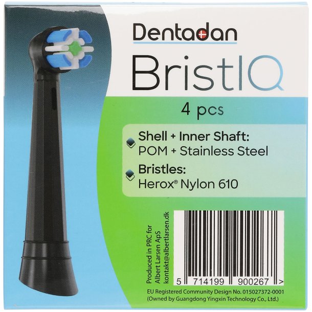Mustat Harjaspt Oral-B iO Shkhammasharjoille DENTADAN Bristlq Yhteensopivat 4 kpl