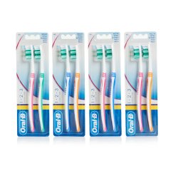 2 st. Oral-B Tandborste 1-2-3 classic care 40 - medium
