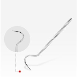 Dentala instrument 7 delar + behllare i rostfritt stl