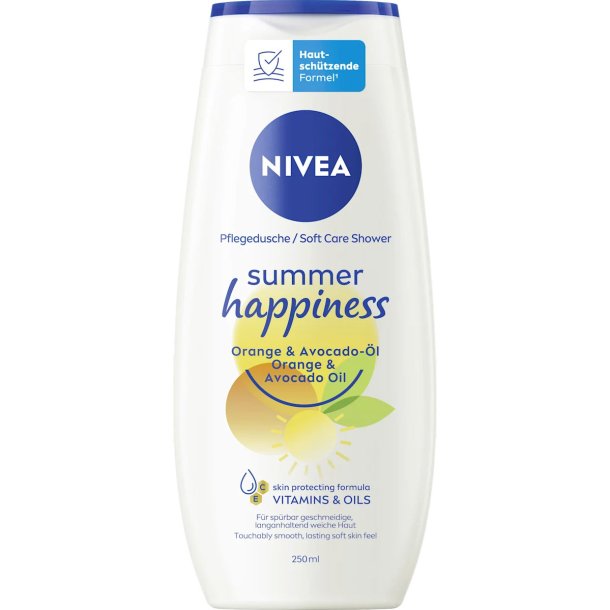 NIVEA Summer Happiness Shower Gel � Orange &amp; Avocado Oil (250 ml)
