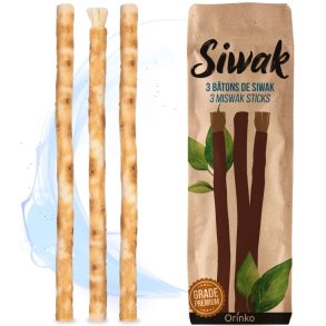 Kopi af Miswak Sticks 5 Stk. ORINKO Siwak Sticks 100% Nat�rliche Zahnb�rste