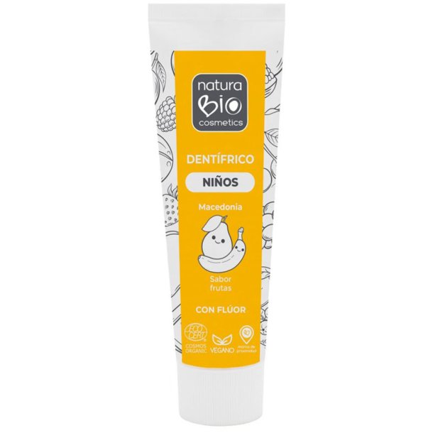 NaturaBIO Kids Fruit Tandpasta med Xylitol &amp; Aloe Vera (75 ml)